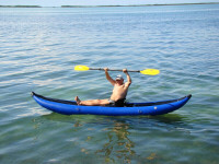 Saturn 12' Inflatable Kayak TK377 Single person lightweight