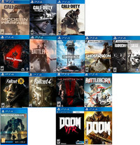 PS4 FPS Games (prices listed in description)