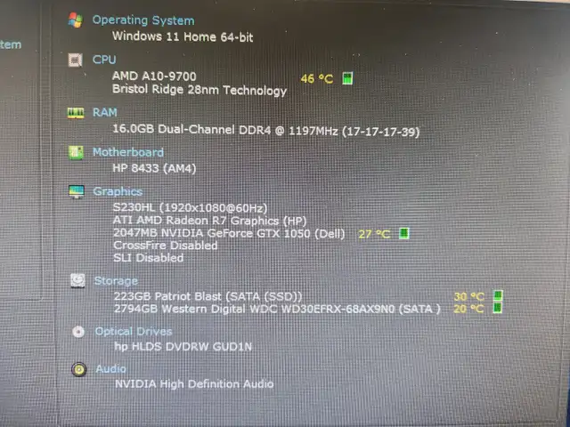 Gaming PC | AMD QuadCore | 16Gb RAM | GTX 1050 | 240Gb SSD + 3Tb in Desktop Computers in Laval / North Shore - Image 3
