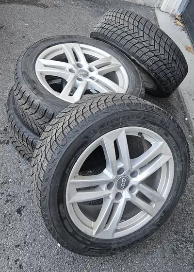 if u see the ad rims/tires still for sale 4 OEM Audi rims 225/50/17 MICHELIN x ice snow WINTER tires...