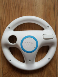 Nintendo Wii  Racing Wheel / White Mario Kart Racing Wheel