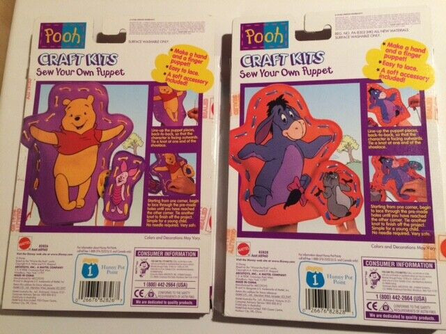 Disney Pooh / Eeyore Sew Hand Puppet Craft Kits in Toys & Games in City of Toronto - Image 2