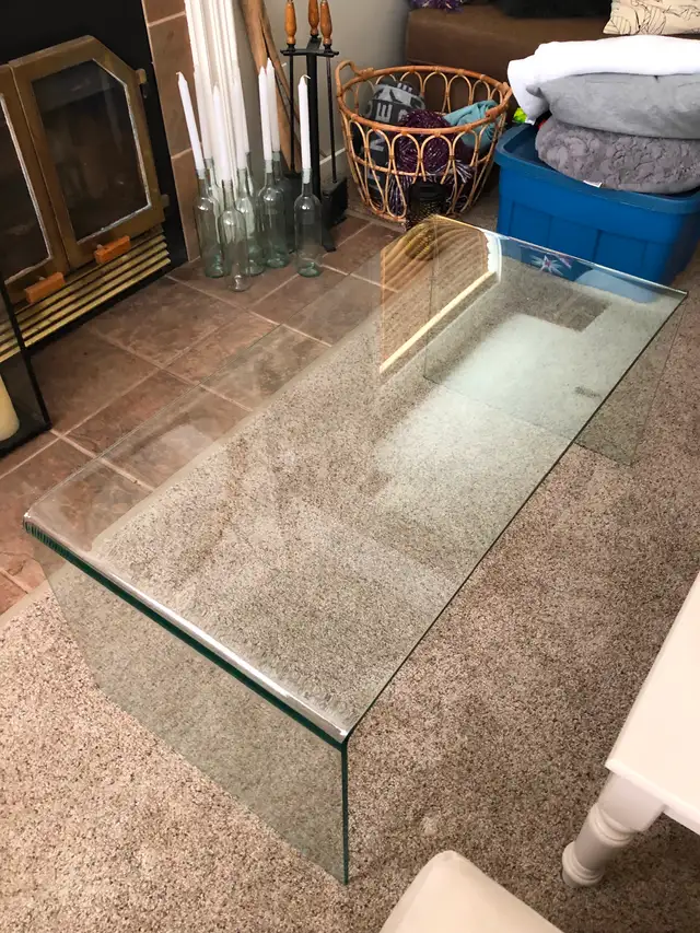 Glass coffee table for sale in Coffee Tables in Edmonton - Image 3
