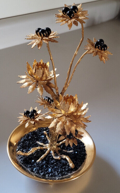 Vintage Gold Plant Hollywood Regency/Gold Plated Plant Flowers in Arts & Collectibles in Oshawa / Durham Region