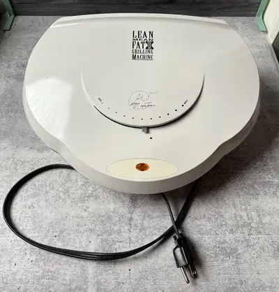 George Foreman Lean Mean Fat Reducing Grilling Machine (White), View more