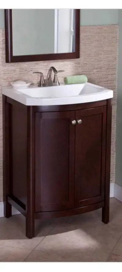 Powder room vanity with mirror New no box, View more