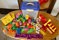 Sterilite Bin With Play-Doh and Accessories