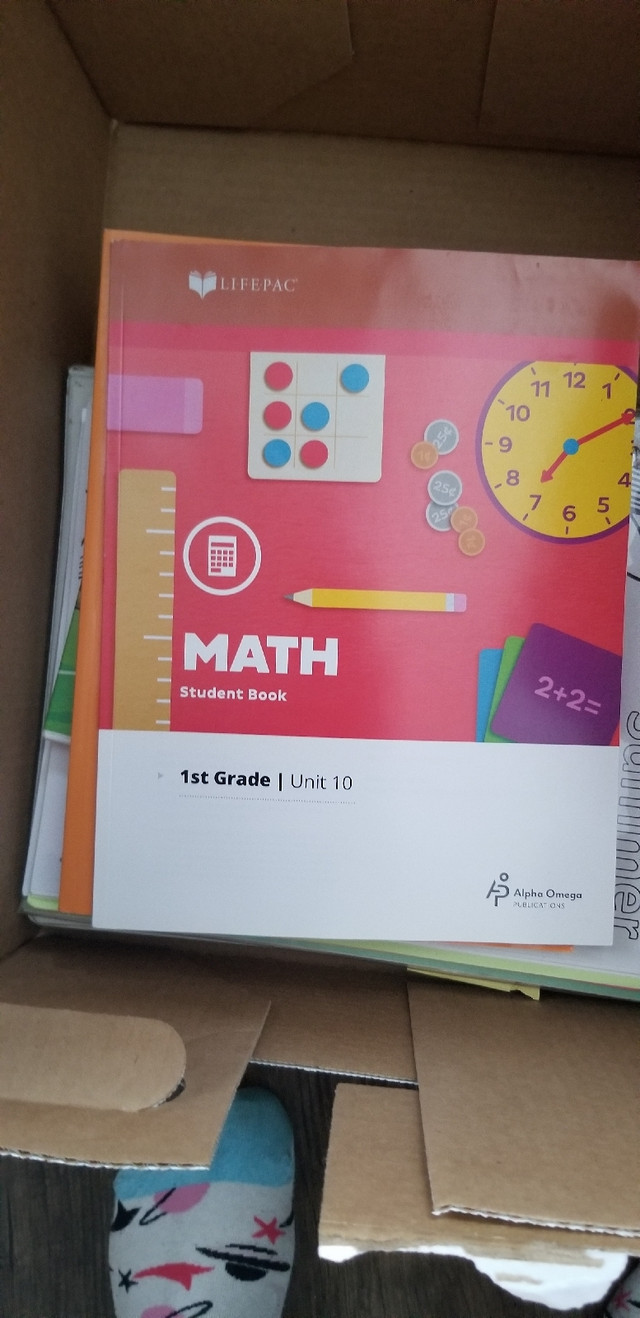 Lifepac 1st grade math - units 2 - 10.  New. in Textbooks in Edmonton - Image 2