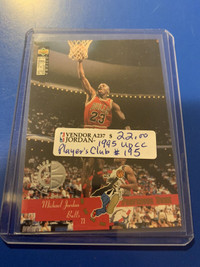 Michael Jordan NBA 1995 Player’s Club #195 UDCC Showcase 267
