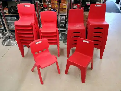 12" Plastic Stacking Children's Chairs - Lots Available, View more