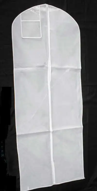 White Fabric Garment Bag for Bridesmaid/Prom Dress, View more