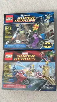 Lego DC and Marvel sets BNIB