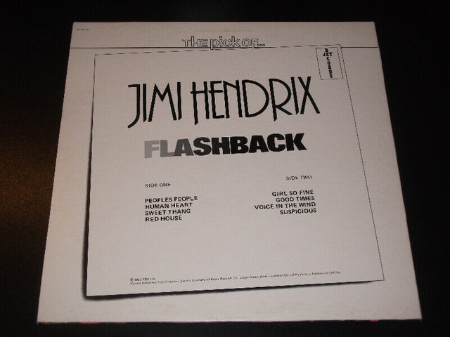 Jimi Hendrix - Flashback (1980) LP dans CD, DVD et Blu-ray  à Ville de Montréal - Image 3