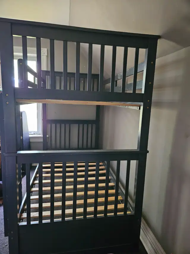 Bunkbeds (wood) in Beds & Mattresses in Chatham-Kent - Image 3
