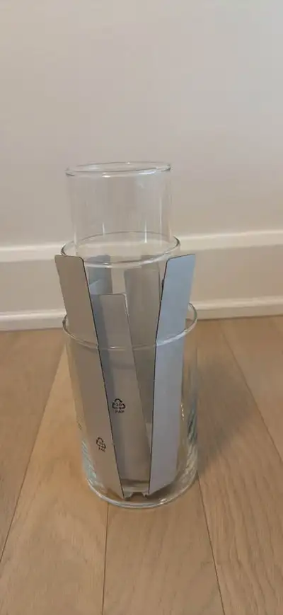 IKEA Cylinder vase, set of 3, clear glass unused, View more