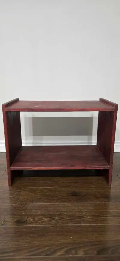 Red Wooden Shelf, View more