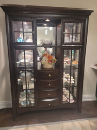 China cabinet. Solid wood. Well built.