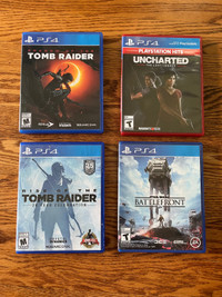 PS4 games in excellent condition 