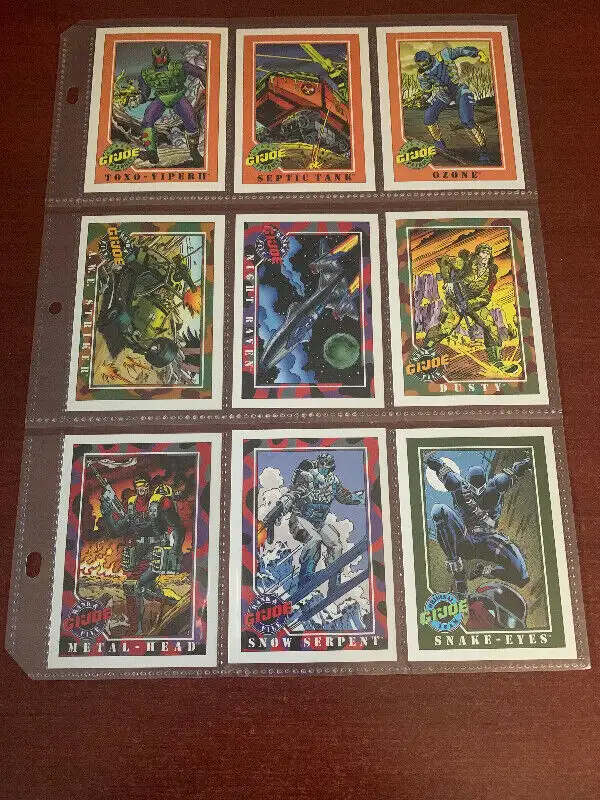 1991 Impel G.I.Joe CARDS TO COMPLETE YOUR SET FROM $2.99TO $3.99