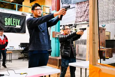 AIRSOFT (NOT Paintball) CQB Gun Fights & SHOOTING Range @Markham, View more