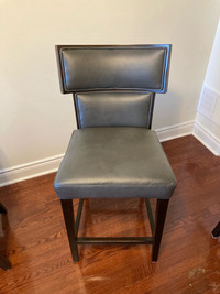 3 Faux Leather Bar Stool