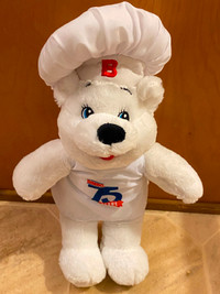 Bimbo Bakery 75 Years Mascot Bear Chef Stuffed Animal Plush 16"