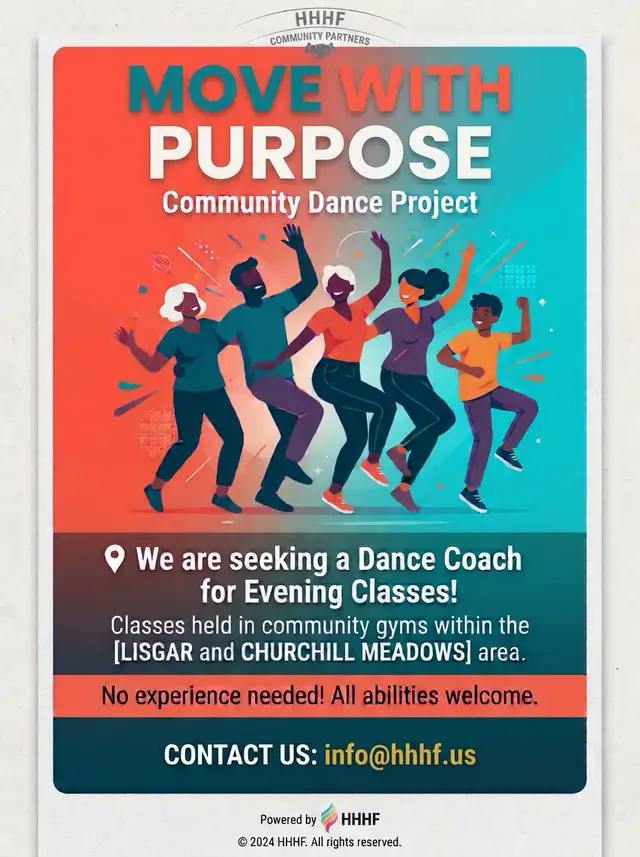 Seeking Dance Coaches for Fun Community Mississauga Project!