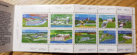 STAMPS / TIMBRES: 1985 FORTS ACROSS CANADA - BOOKLET OF 10