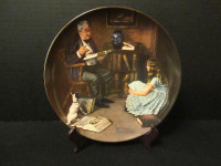 Norman Rockwell's "The Storyteller" Collectors PLATE  (1984) COA