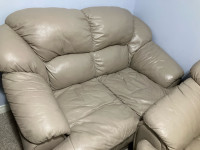 Faux Leather love seat