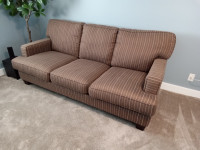 Comfortable beautiful  pinstriped sofa
