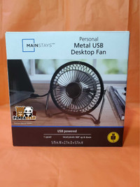 Mainstays - Personal Metal USB Desktop Fan