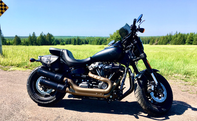 2018 Harley Davidson Fat Bob (low mileage) in Street, Cruisers & Choppers in Moncton