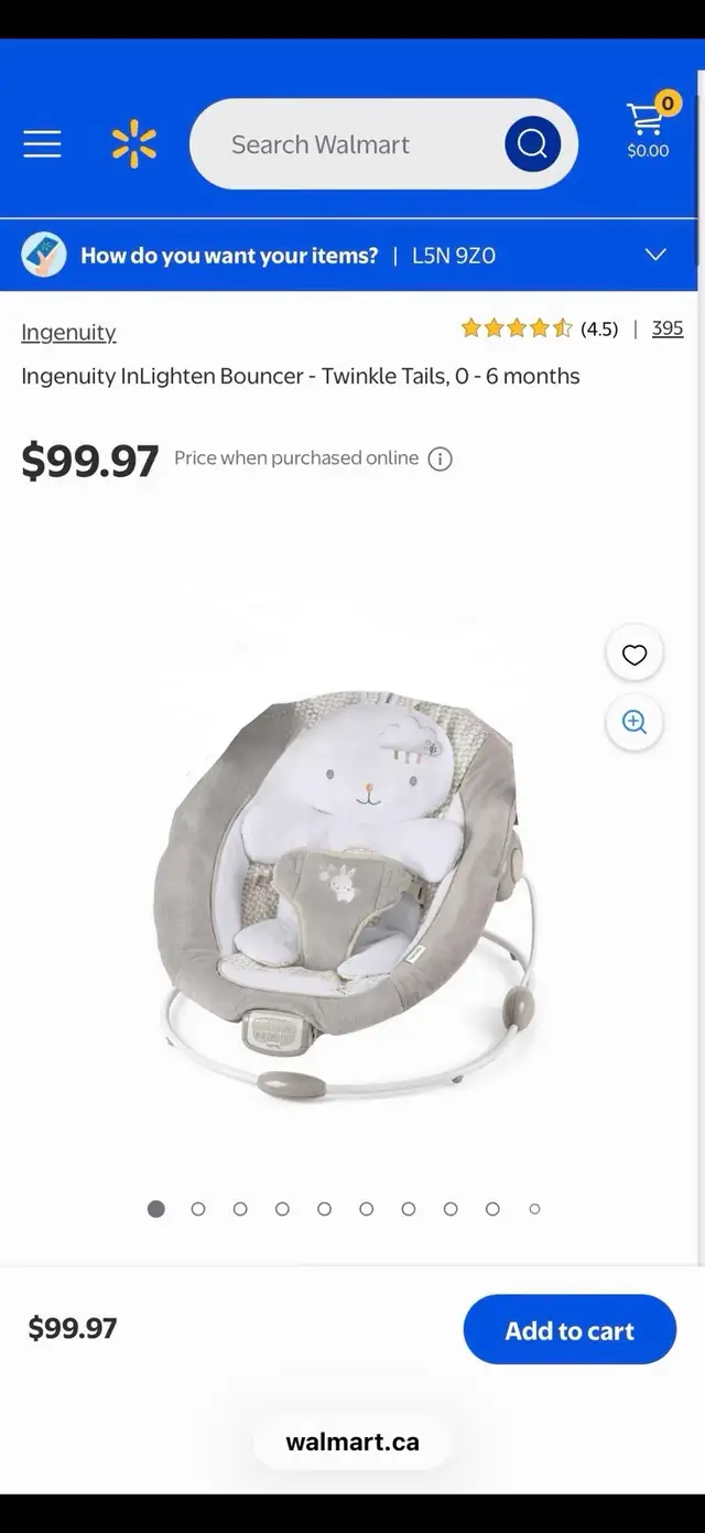 Vibrating Baby Bouncer Seat with Music in Other in Mississauga / Peel Region - Image 7