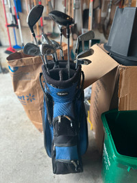 Golf clubs + bag for sale