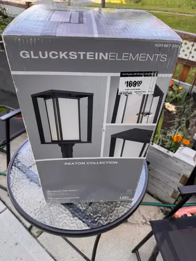 Gluckstein Home Paxton Collection LED Outdoor Post Mount Lamp