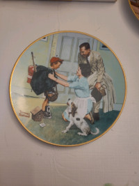 Home from Camp Norman Rockwell Collector Plate 1990