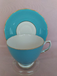 Vintage Colclough Blue Cup & Saucer