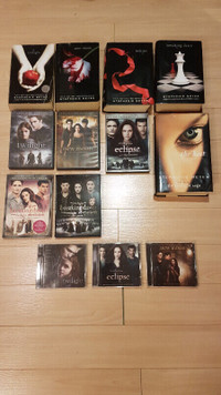 Twilight Series Lot Books DVD CD Soundtrack Vampires Werewolves