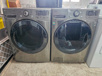 Like New!! LG 27" STAINLESS STEEL FRONTLOAD WASHER DRYER SET