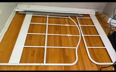 IKEA WHITE METAL TWIN BED FRAME-COMPLETE, View more
