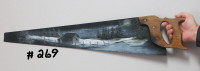 #269 Oil Painting on a Handsaw - Winter Scenery Moon Night