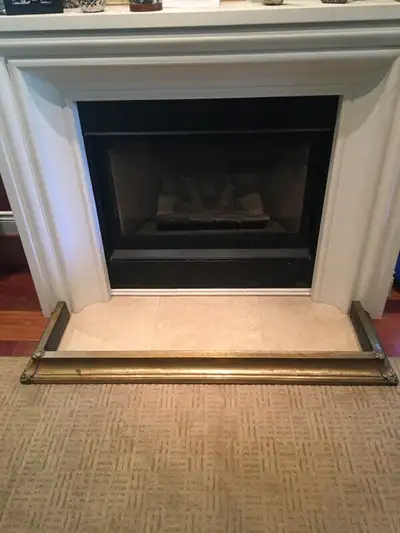 Antique Copper Fireplace Guard, View more