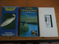 Lot of 3 VHS Video Cassette FISHING Techniques