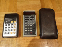 2x CALCULATRICES Vintage RETRO Calculators
