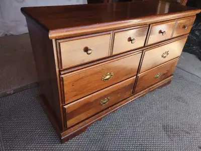 BEAUTIFUL WOODEN VINTAGE DRESSER, View more