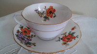 Rare antique English bone china cup and saucer sets half price.