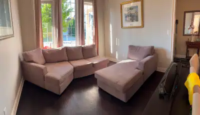 MINT CONDITION SOFA WITH CUDDLER, View more