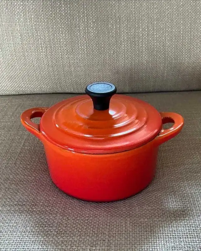 Vintage Le Creuset cast iron mini coquette in Kitchen & Dining Wares in Calgary - Image 2