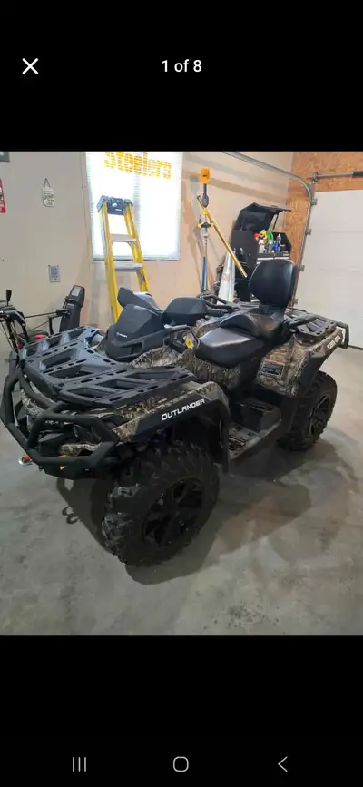 2021 Cam Am Outlander 650 MAX XT (low KM) machine is in like new condition only 790 original KMs 1 o...